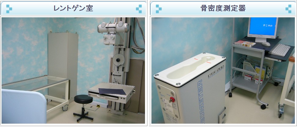 レントゲン室・骨密度測定器